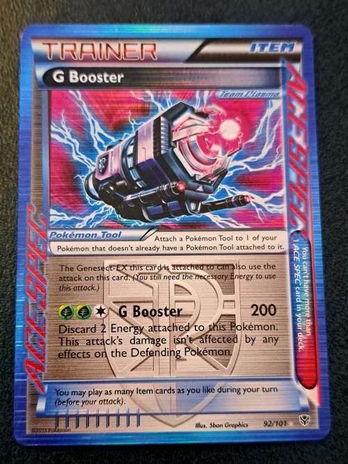 Pokemon Trading Cards - G Booster - 92/101 - Holo Rare - 2013 Plasma Blast (NM)