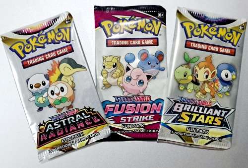 Pokemon Trading Cards - Sealed Pokemon Funpack Bundle of 3