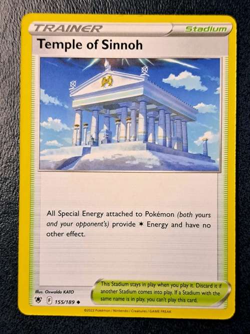 Pokemon Trading Cards - TRAINER - Temple of Sinnoh - 155/189 - Uncommon - Astral Radiance - NM