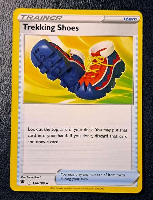 Pokemon Trading Cards - TRAINER - Trekking Shoes - 156/189 - Uncommon - Astral Radiance - NM