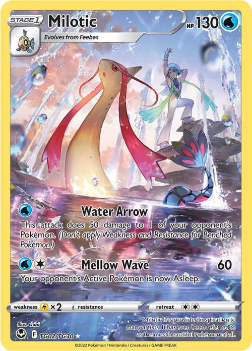 Pokemon Trading Cards - Milotic - TG02/TG30 - Holo Rare - Silver Tempest (NM)
