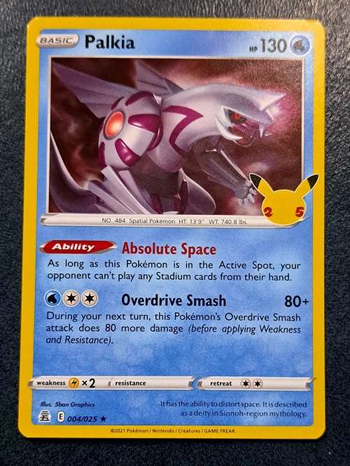 Pokemon Trading Cards - Palkia - 4/25 - Holo Rare - Celebrations Singles - NM