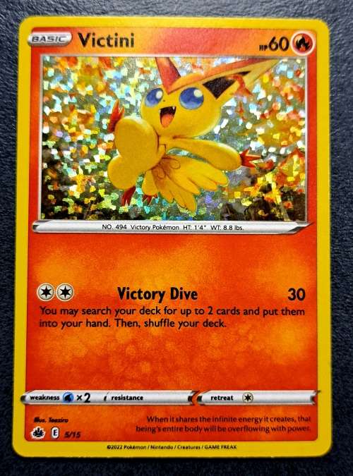 Pokemon Trading Cards - Victini - 5/15 - 2022 - Confetti Foil - McDonald`s Promo  - NM