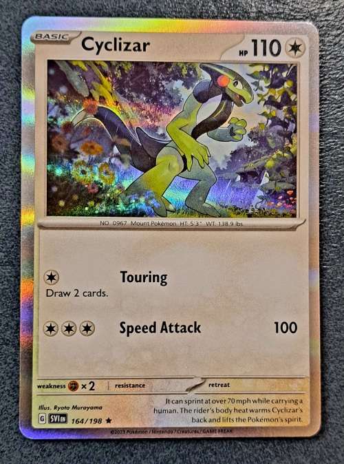 Pokemon Trading Cards - Cyclizar - 164/198 - Holo Rare - Scarlet & Violet Base Set - NM