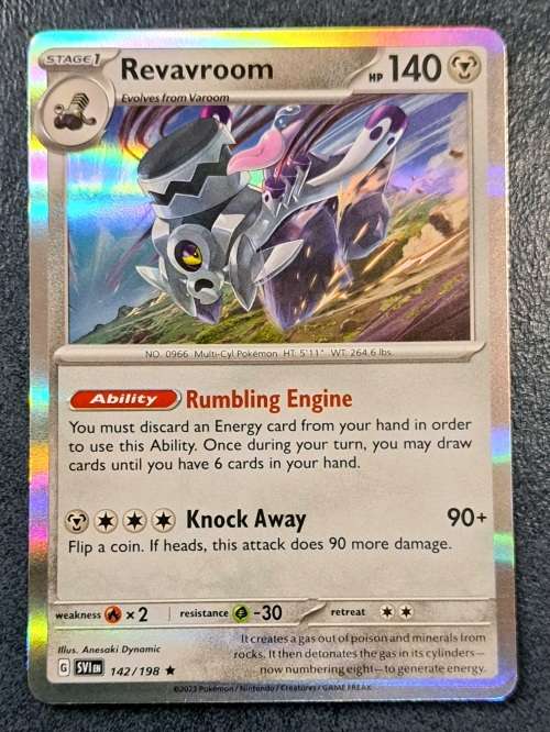 Pokemon Trading Cards - Revavroom - 142/198 - Holo Rare - Scarlet & Violet - NM