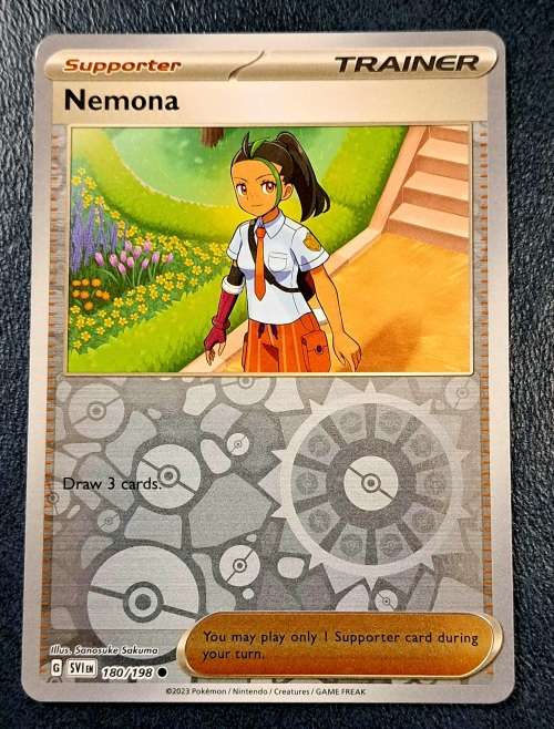 Pokemon Trading Cards - Nemona - 180/198 - Reverse Holo - Scarlet & Violet - NM