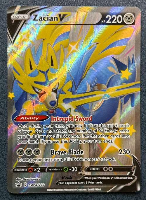 Pokemon Trading Cards - Zacian V - SWSH292 - Shiny Promo - NM