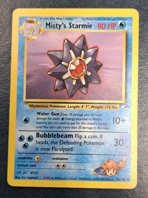 Pokemon Trading Cards - Koga`s Weezing - 50/132 - 2000 Gym Heroes Unl - LP/NM