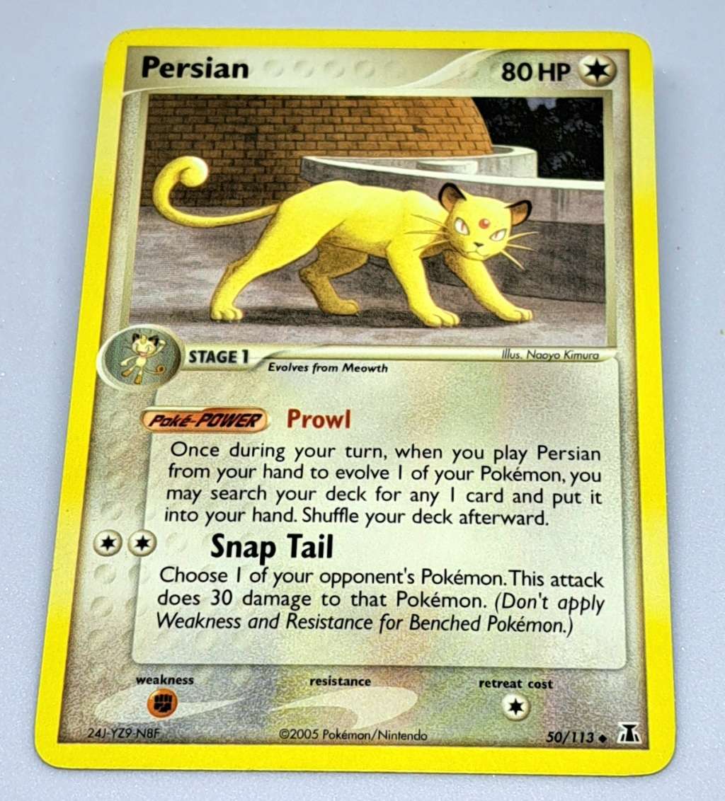 Pokemon Trading Cards - Persian - 50/113 - Ex Delta Species Singles - NM
