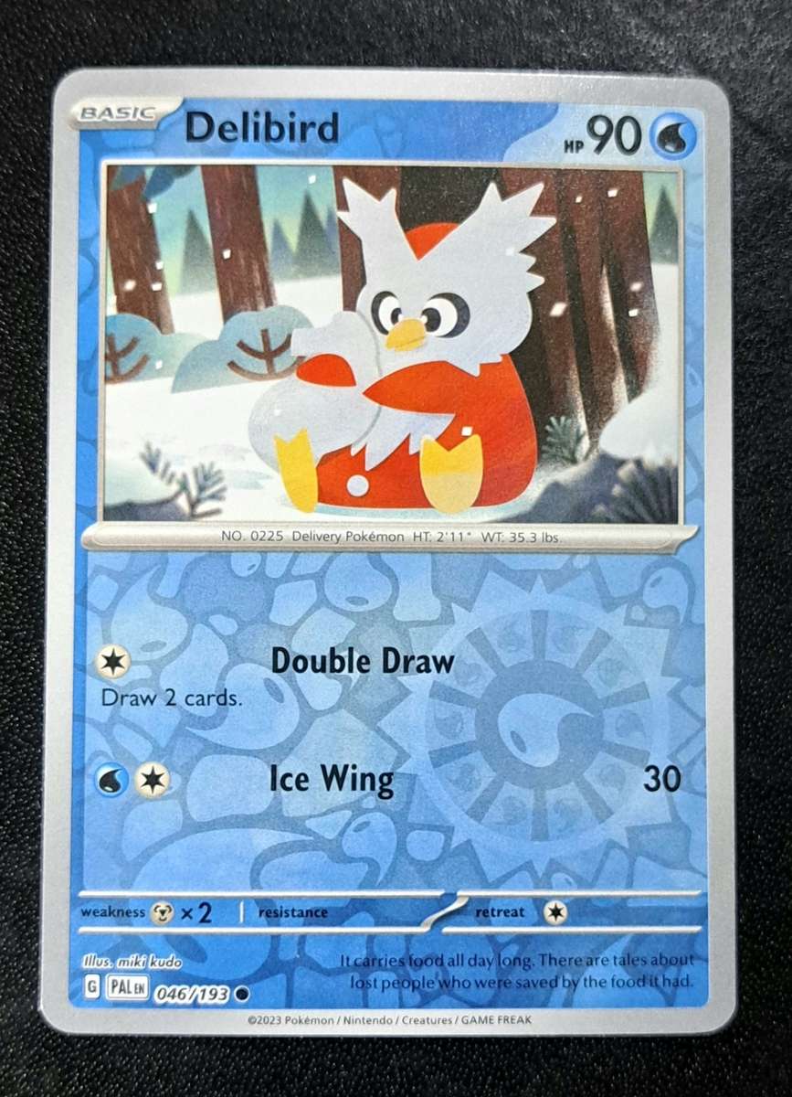 Pokemon Trading Cards - Delibird - 046/193 - Reverse Holo - Paldea Evolved NM