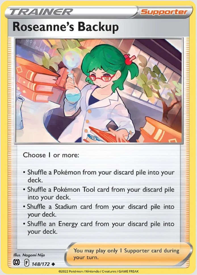 Pokemon Trading Cards - Roseanne`s Backup - 148/172 - Brilliant Stars - NM