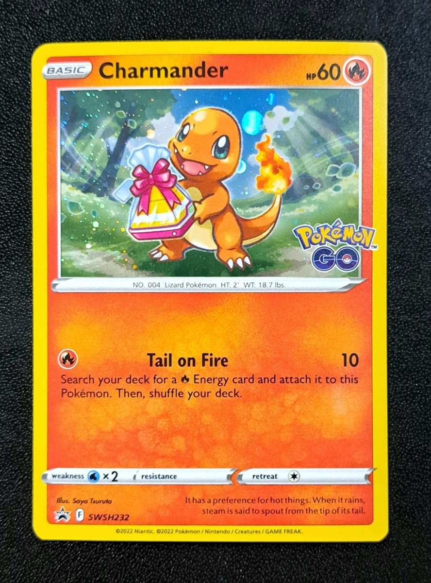 Pokemon Trading Cards - Charmander - SWSH232 - Cosmos Holo Rare - Pokemon Go  - NM