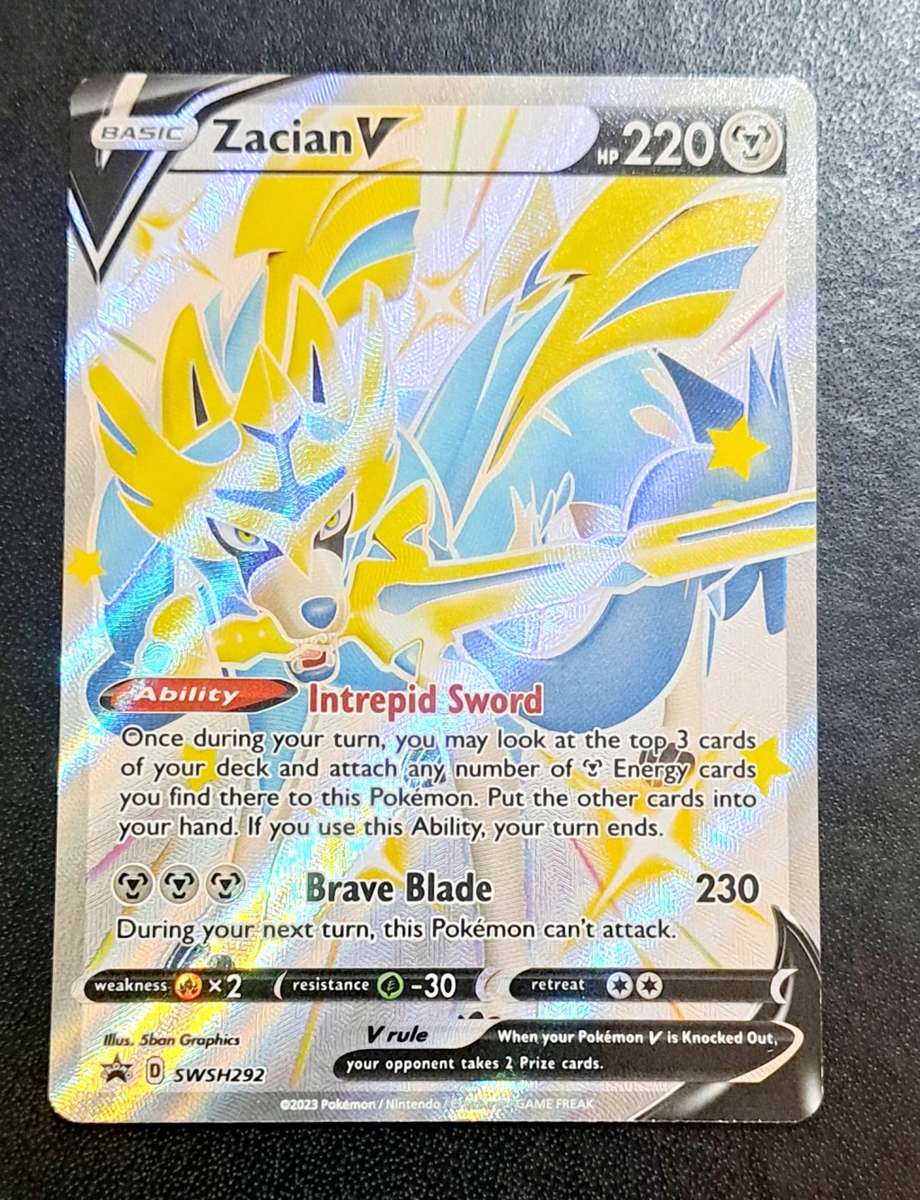 Pokemon Trading Cards - Zacian V - SWSH292 - Shiny Promo  - NM