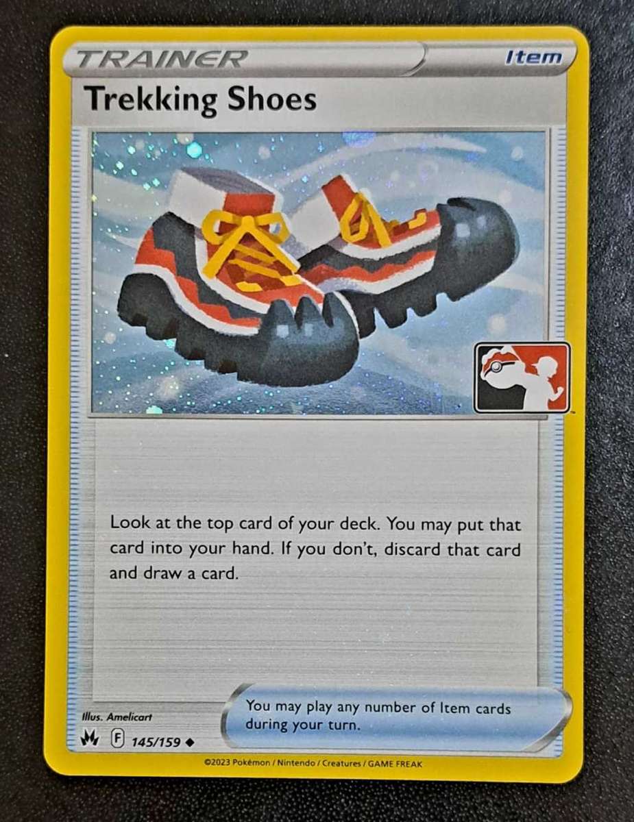 Pokemon Trading Cards - Trekking Shoes - 145/159 - Cosmos Holo - Prize Pack Series - NM