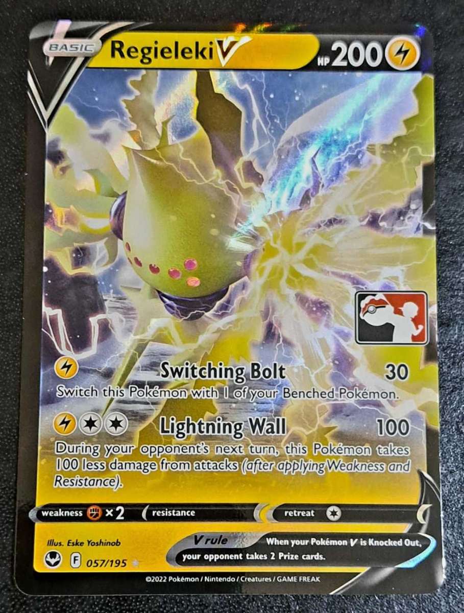 Pokemon Trading Cards - Regieleki V - 057/195 - Ultra Rare - Prize Pack Series - NM