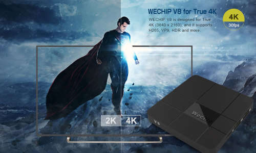 WeChip V8 S905W Android 7.1 TV Box & I8 Mini Keyboard