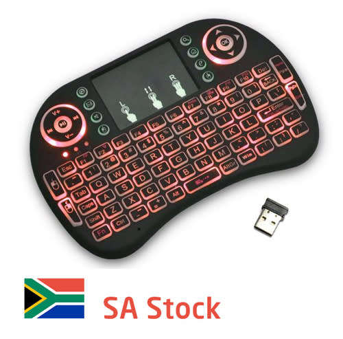 I8 Mini Keyboard - Backlit - Includes Rechargable Battery