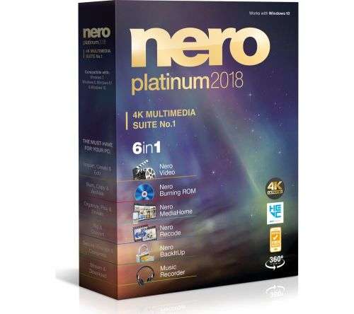 Nero Platinum 2018 Suite (Lifetime Activation Licence + Download)