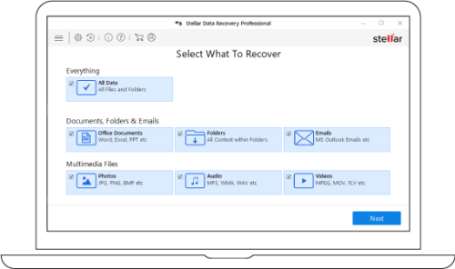 Stellar Data Recovery Professional 8 1 Device 1Year Activation (Licence + Download)