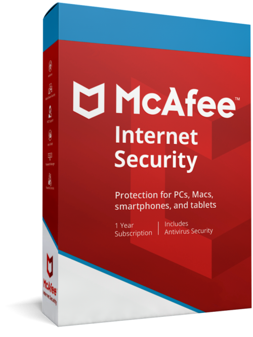 McAfee internet Security 1 Devices (Antivirus + Firewall)