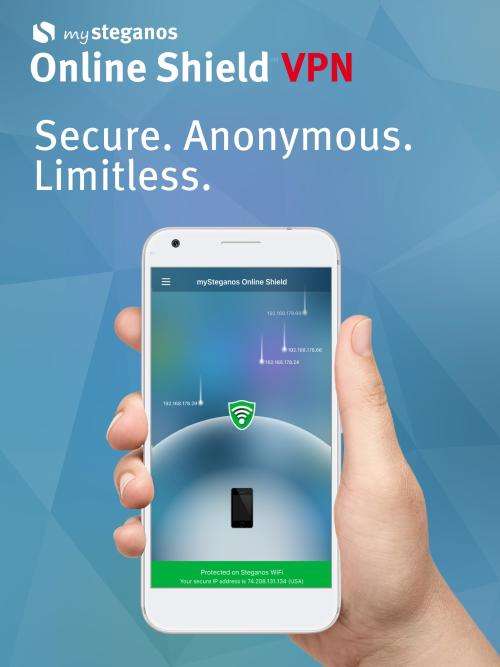 Steganos Online Shield VPN - 1 Year 3 Devices Windows iOS Android Mac 2GB Traffic P\M