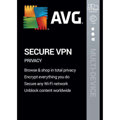 AVG Secure VPN 5 Devices (Unlimited Traffic) New Years Special!!!