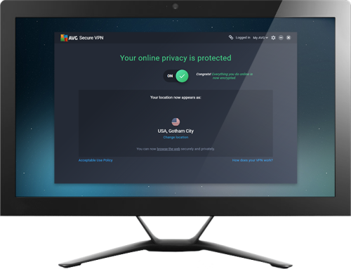 AVG Secure VPN 1 Device (Unlimited Traffic)