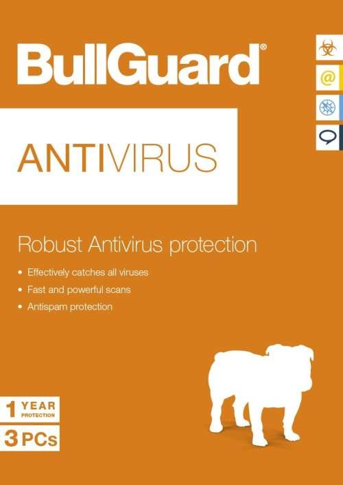 BullGuard Antivirus 3 Device 1 Year Activation License