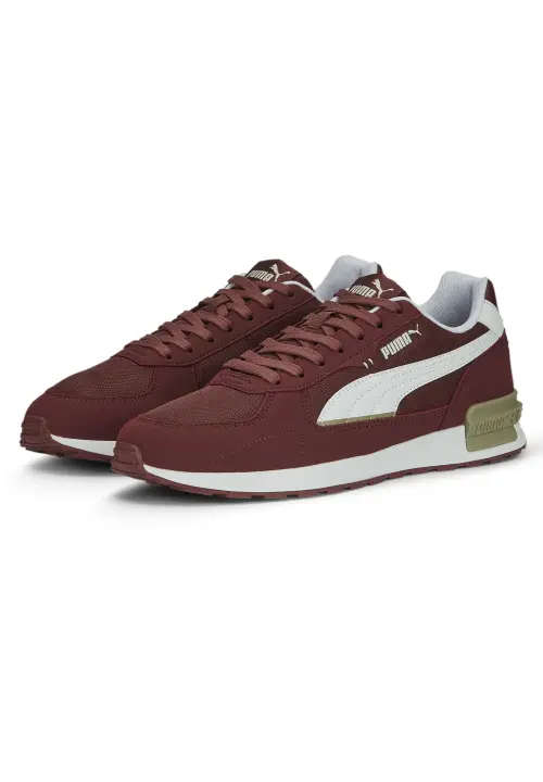 PUMA Graviton Trainers (Burgandy UK 9)