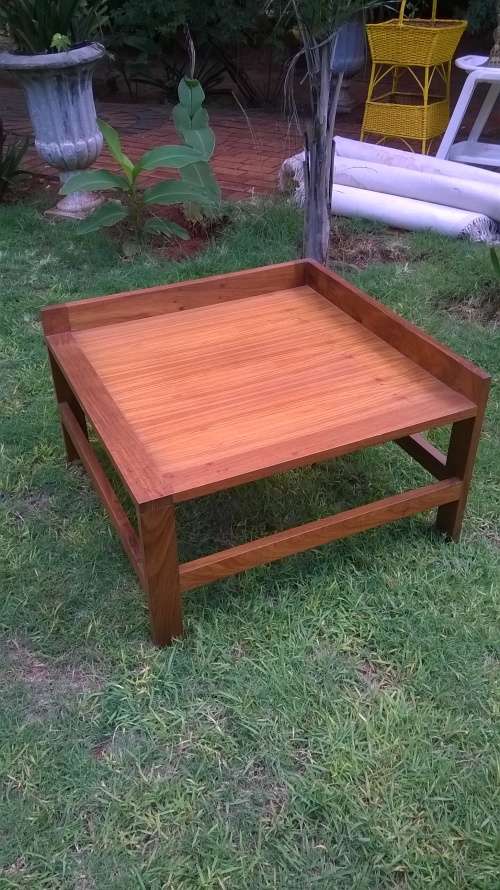 Lovely vintage wooden Corner coffee table