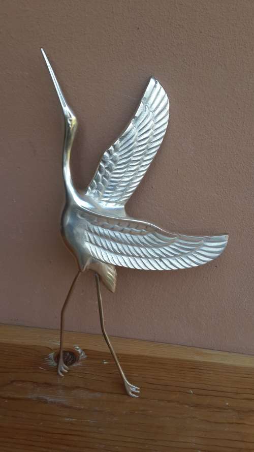 Lovely Brass Stork wall decal