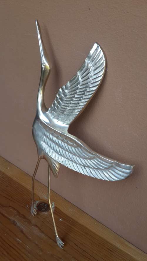 Lovely Brass Stork wall decal