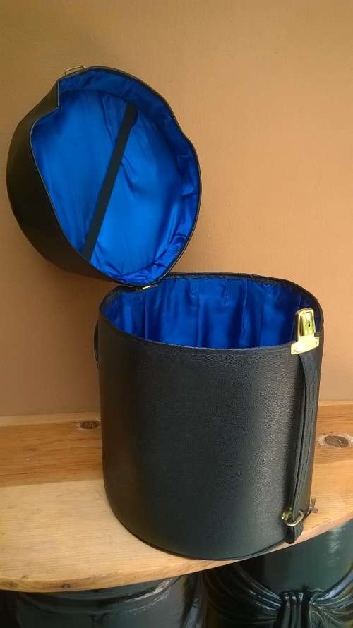 Black Vintage Hat Box