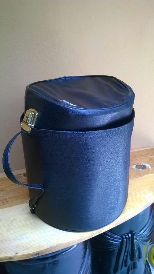 Black Vintage Hat Box