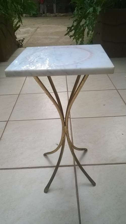Retro Brass and marble coffee table