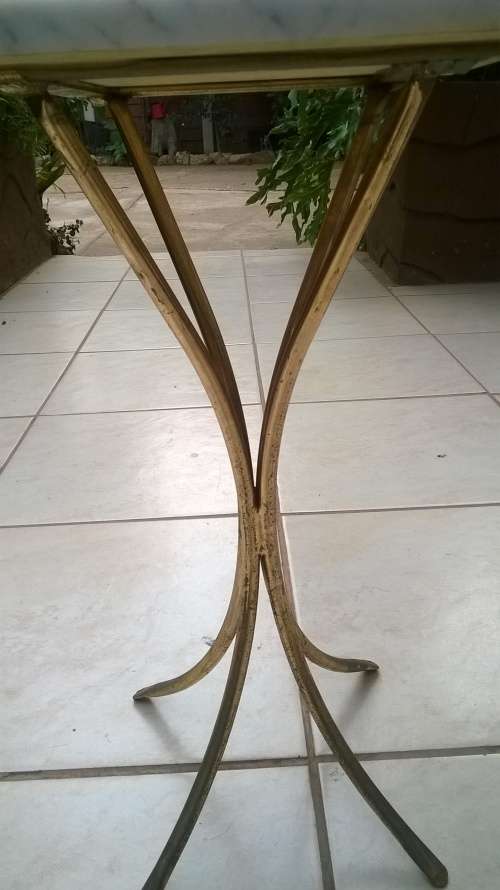 Retro Brass and marble coffee table