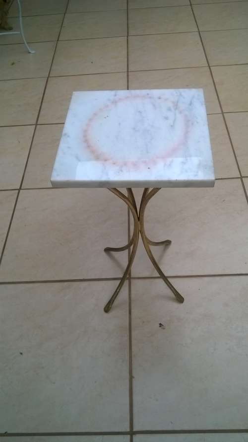 Retro Brass and marble coffee table
