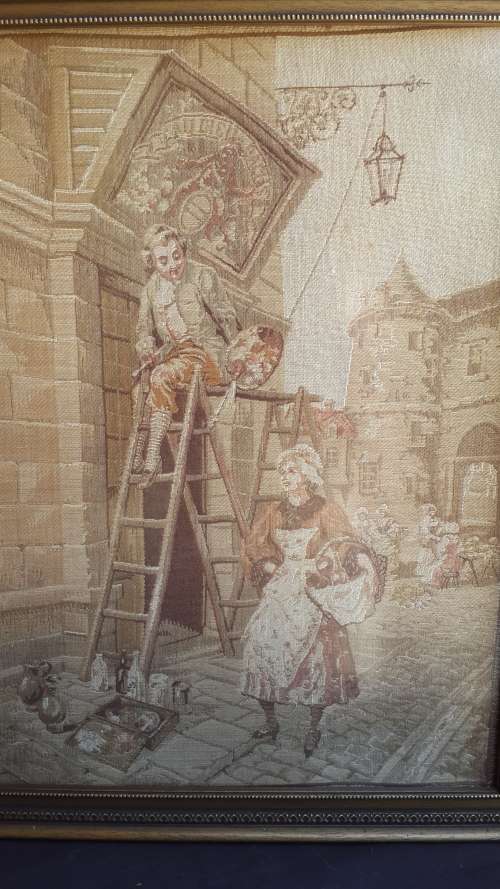 French Linen Tapestry 'Artist'