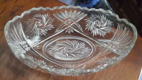 Beautiful Vintage Cut Glass Bowl