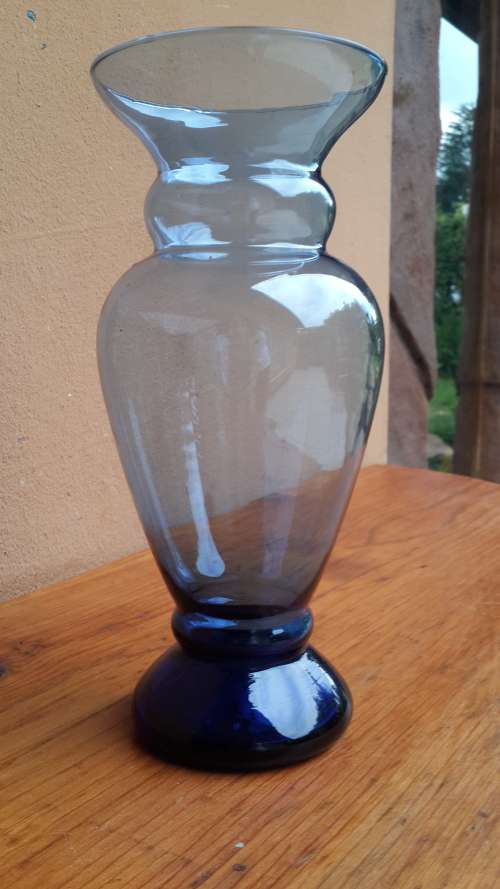 Beautiful Blue Glass Vase