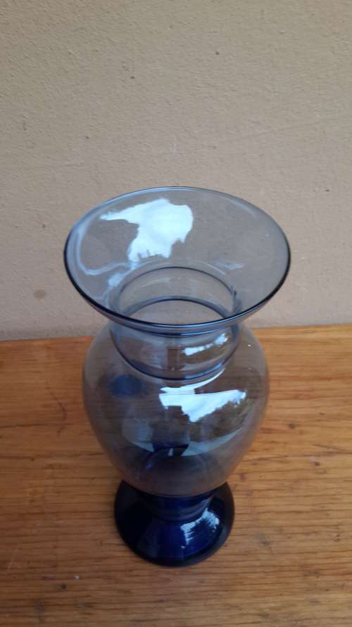 Beautiful Blue Glass Vase