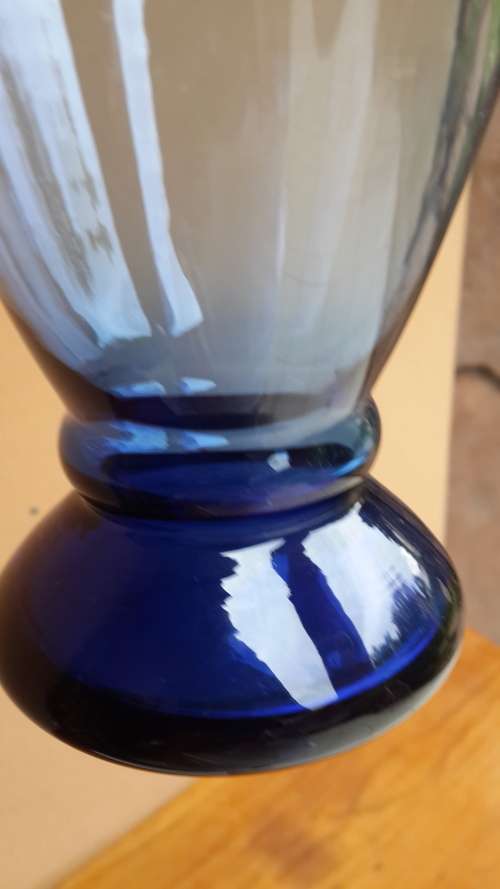 Beautiful Blue Glass Vase