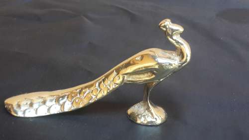 Small Brass Peacock