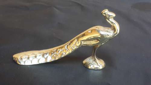Small Brass Peacock