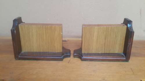Beautiful wooden bookends