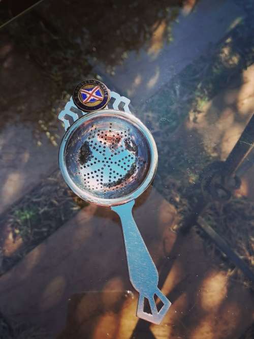 SS Rhodesia Castle Tea strainer