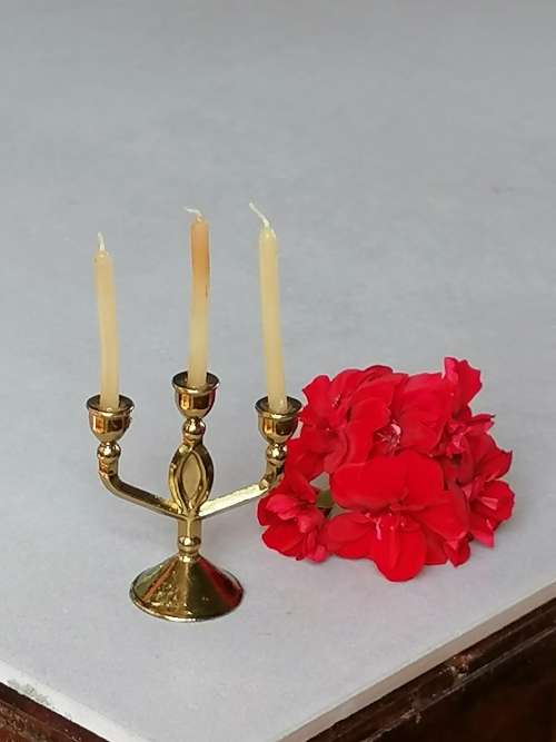 Brass Miniature Candelabra