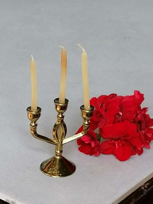 Brass Miniature Candelabra