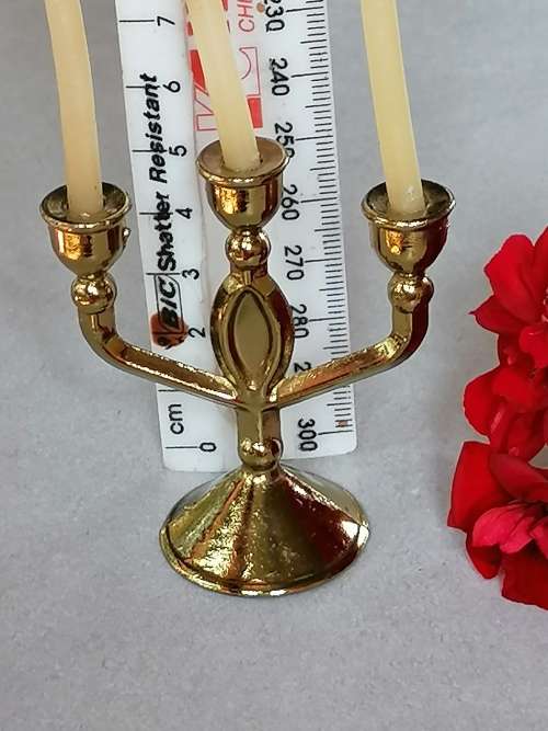 Brass Miniature Candelabra