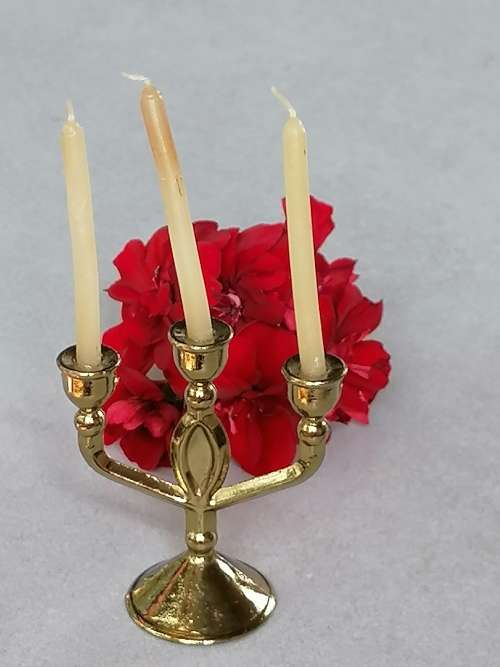 Brass Miniature Candelabra